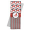 Red & Black Dots & Stripes Yoga Mat Towel (Personalized)
