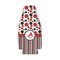Red & Black Dots & Stripes Zipper Bottle Cooler (Personalized)
