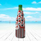 Red & Black Dots & Stripes Zipper Bottle Cooler - LIFESTYLE