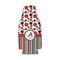 Red & Black Dots & Stripes Zipper Bottle Cooler - Set of 4 - FRONT