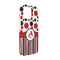 Red & Black Dots & Stripes iPhone 13 Case - Angle