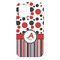 Red & Black Dots & Stripes iPhone 13 Pro Max Tough Case - Back