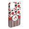 Red & Black Dots & Stripes iPhone 15 Pro Max Case - Angle