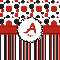 Red & Black Dots & Stripes