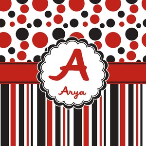 Red & Black Dots & Stripes