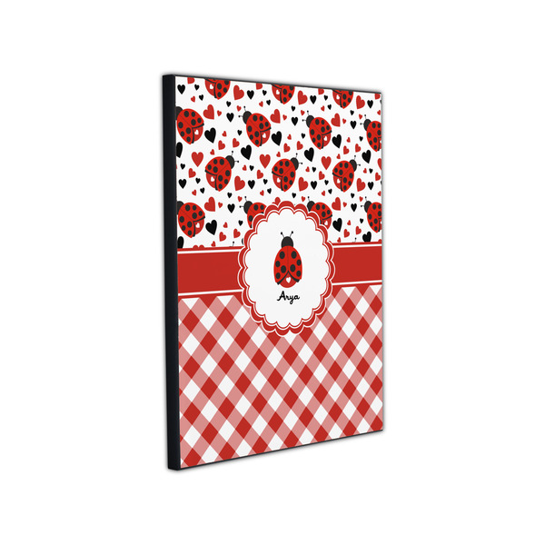 Ladybugs & Gingham 11x14 Wood Print - Angle View