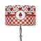 Ladybugs & Gingham 12" Drum Lamp Shade - Fabric (Personalized)