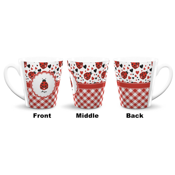 Ladybugs & Gingham 12 Oz Latte Mug - Approval
