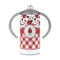 Ladybugs & Gingham 12 oz Stainless Steel Sippy Cups - FRONT