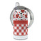 Ladybugs & Gingham 12 oz Stainless Steel Sippy Cups - FULL (back angle)