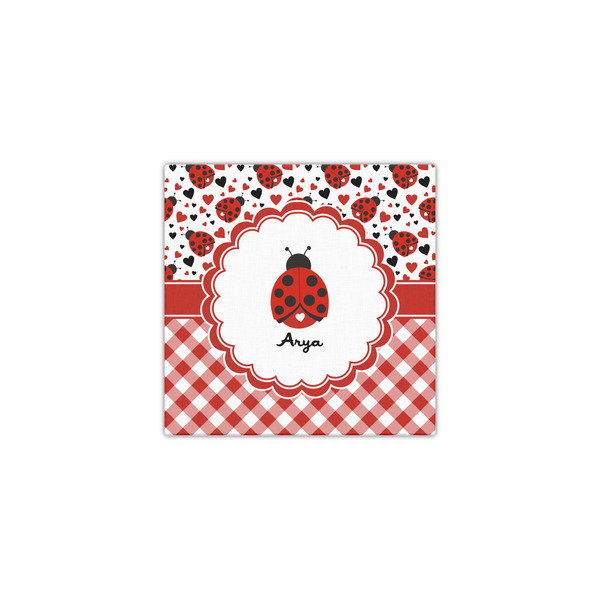 Ladybugs & Gingham 12x12 - Canvas Print - Front View