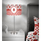 Ladybugs & Gingham 13 inch drum lamp shade - in room