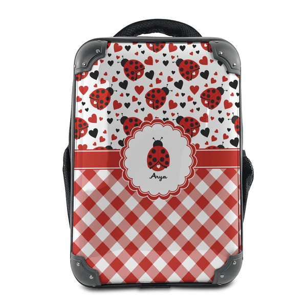 Custom Ladybugs & Gingham 15" Hard Shell Backpack (Personalized)