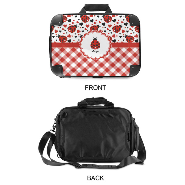 Ladybugs & Gingham 15" Hard Shell Briefcase - APPROVAL