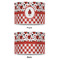 Ladybugs & Gingham 16" Drum Lampshade - APPROVAL (Poly Film)