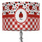 Ladybugs & Gingham 16" Drum Lampshade - ON STAND (Fabric)
