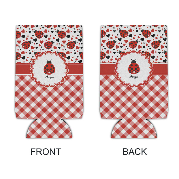 Ladybugs & Gingham 16oz Can Sleeve - APPROVAL