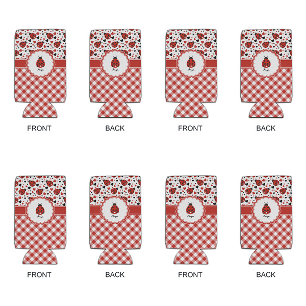 Ladybugs & Gingham 16oz Can Sleeve - Set of 4 - APPROVAL