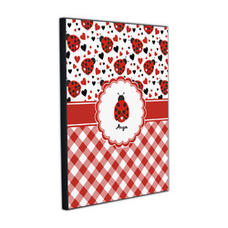 Ladybugs & Gingham Wood Prints (Personalized)