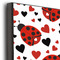 Ladybugs & Gingham 20x24 Wood Print - Closeup