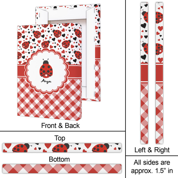 Ladybugs & Gingham 20x30 - Canvas Print - Approval