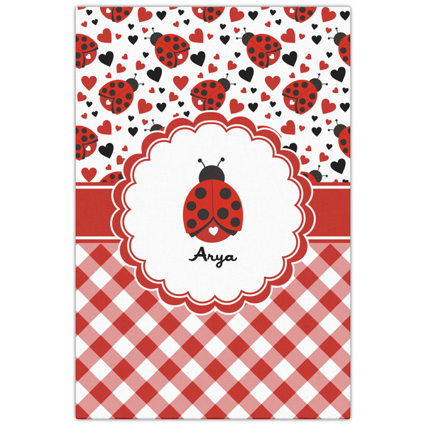 Ladybugs & Gingham 20x30 - Canvas Print - Front View