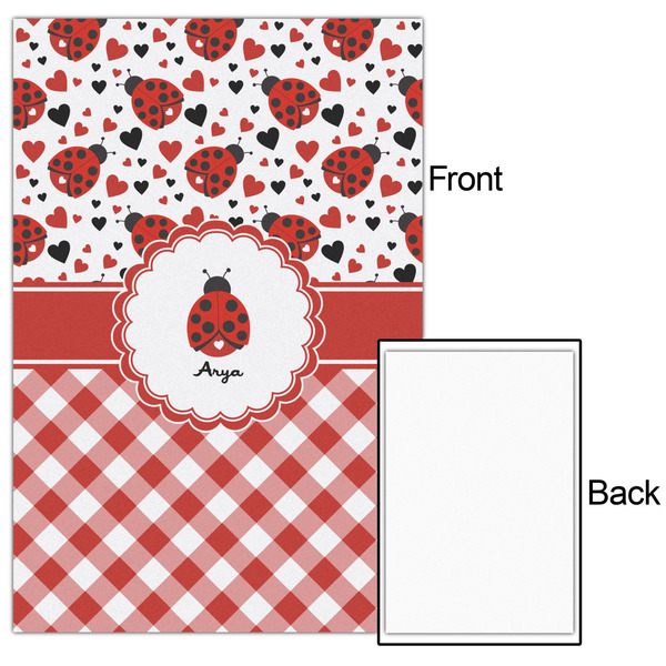 Ladybugs & Gingham 24x36 - Matte Poster - Front & Back