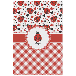 Ladybugs & Gingham Poster - Matte - 24x36 (Personalized)