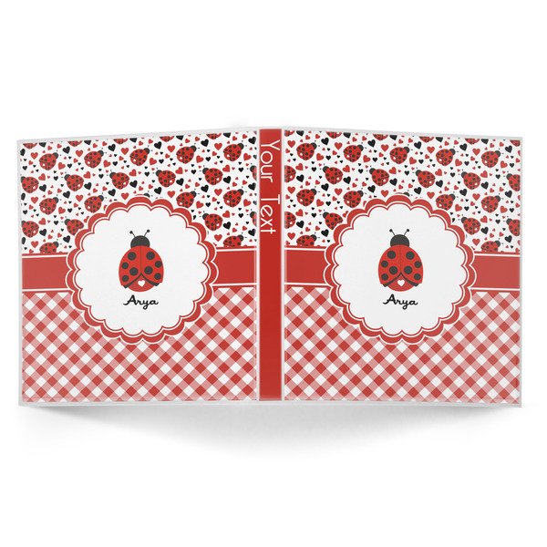 Ladybugs & Gingham 3-Ring Binder Approval- 1in