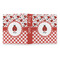 Ladybugs & Gingham 3 Ring Binders - Full Wrap - 1" - OPEN OUTSIDE