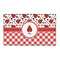 Ladybugs & Gingham 3' x 5' Indoor Area Rug (Personalized)