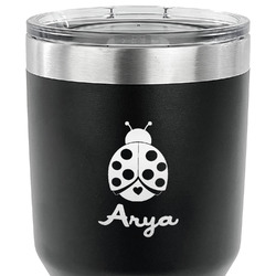 Ladybugs & Gingham 30 oz Stainless Steel Tumbler (Personalized)