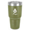 Ladybugs & Gingham 30 oz Stainless Steel Tumbler - Olive - Single-Sided (Personalized)
