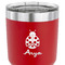 Ladybugs & Gingham 30 oz Stainless Steel Ringneck Tumbler - Red - CLOSE UP