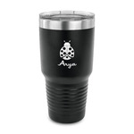 Ladybugs & Gingham 30 oz Stainless Steel Tumbler (Personalized)