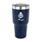 Ladybugs & Gingham 30 oz Stainless Steel Ringneck Tumblers - Navy - FRONT