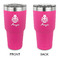 Ladybugs & Gingham 30 oz Stainless Steel Ringneck Tumblers - Pink - Double Sided - APPROVAL