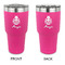 Ladybugs & Gingham 30 oz Stainless Steel Tumbler - Pink - Double Sided (Personalized)