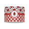 Ladybugs & Gingham 8" Drum Lampshade - FRONT (Poly Film)