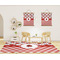 Ladybugs & Gingham 8'x10' Indoor Area Rugs - IN CONTEXT