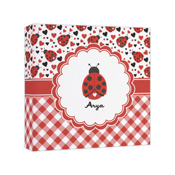 Ladybugs & Gingham Canvas Print - 8x8 (Personalized)