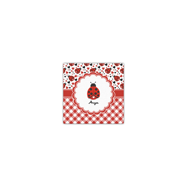 Ladybugs & Gingham 8x8 - Canvas Print - Front View