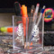 Ladybugs & Gingham Acrylic Pen Holder - In Context