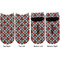 Ladybugs & Gingham Adult Ankle Socks - Double Pair - Front and Back - Apvl