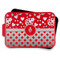 Ladybugs & Gingham Aluminum Baking Pan - Red Lid - FRONT w/lif off
