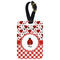 Ladybugs & Gingham Metal Luggage Tag w/ Name or Text