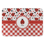 Ladybugs & Gingham Anti-Fatigue Kitchen Mat (Personalized)