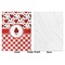 Ladybugs & Gingham Baby Blanket (Single Side - Printed Front, White Back)