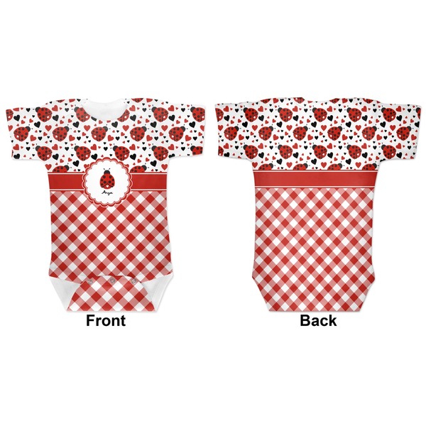 Ladybugs & Gingham Baby Bodysuit Approval