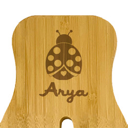 Ladybugs & Gingham Bamboo Salad Mixing Hand (Personalized)
